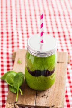 Green smoothie Stock Photos