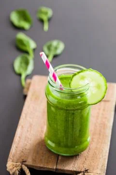 Green smoothie Foto stock
