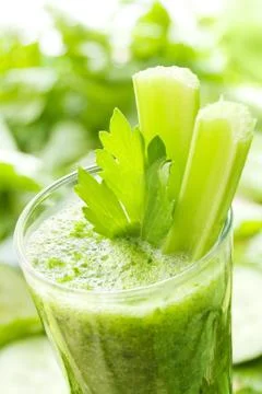 Green smoothie Stock Photos