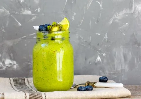 Green smoothie Stock Photos