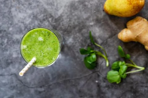 Green smoothie Stock Photos