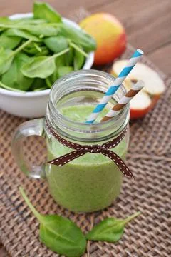 Green smoothie Stock Photos