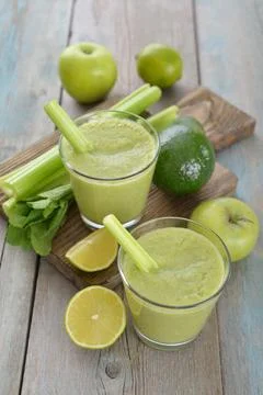 Green smoothie 스톡 사진
