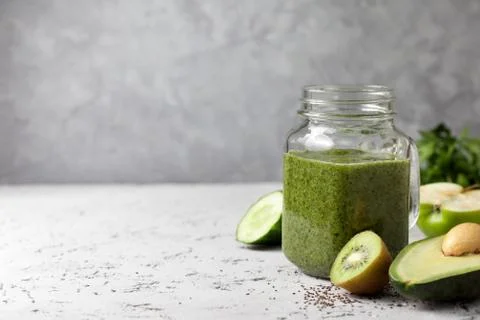 Green smoothies Stock Photos