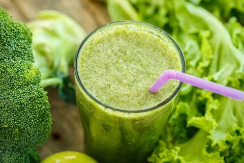 Green smoothies Stock Photos