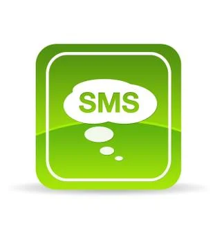 Green sms icon Stock Illustration