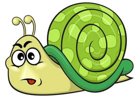 Green snail Stock Illustration