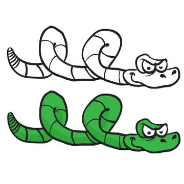 Green snake Stock Illustration