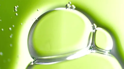 Green soap bubbles Stock Footage