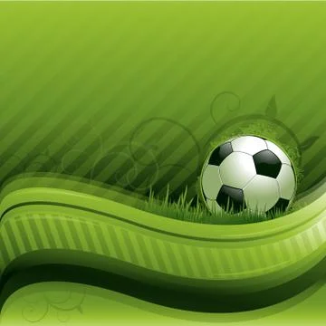 Green soccer background Stock Illustration