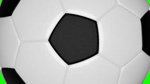 Green Soccer Ball Horizontal 16:9 Green Screen 動画素材 340460604