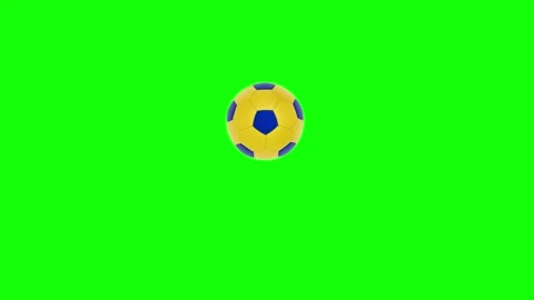 Green Soccer Ball Horizontal 16:9 Green Screen Video stock 340460664