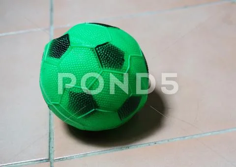 Green soccer ball Stock Photos
