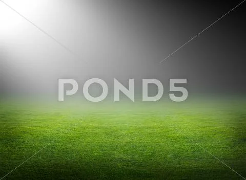Green soccer field Stock Illustration