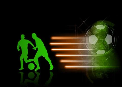 Green soccer Stock Illustration
