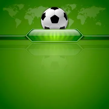 Green soccer Illustrazione stock