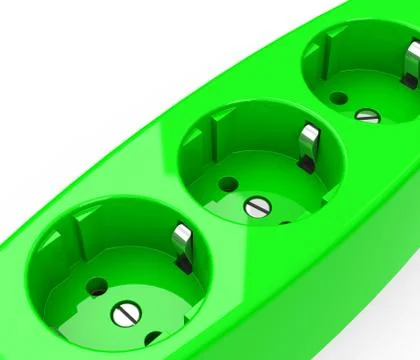 The green sockets Stock Illustration