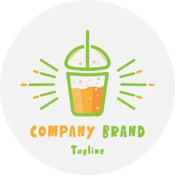Green Soda Logo Stock Illustration