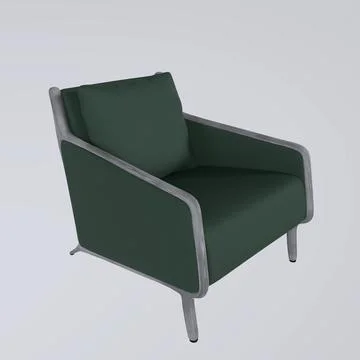 Green Sofa isolated on white background Stock Illustration