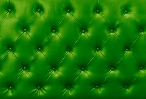 Green sofa leather background Stock Photos