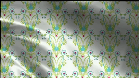 Green soft repeated abstract pattern Stock Footage 341801656
