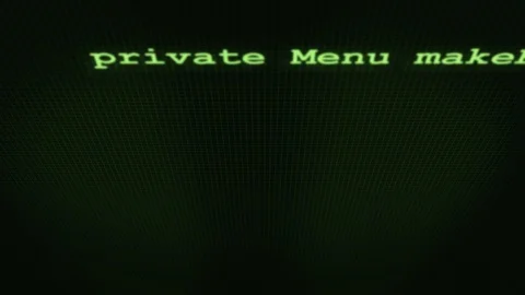 Green Software code typing out on screen V3 Stock Footage 101078460