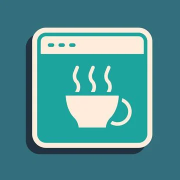 Green Software, web developer programming code icon isolated on green background Stock Illustration