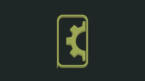 Green Software, web development, programming concept icon isolated on black Stock Footage 235515237