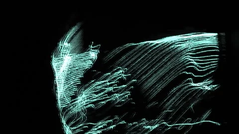 Green sound waves Stock Footage 168624037
