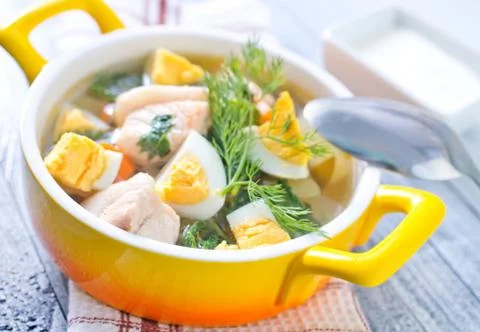 Green soup Stock Photos