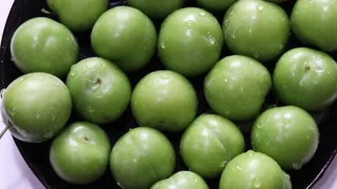Green Sour Plumps CW Loopable - 360 degree rotation. Stock Footage 196990551