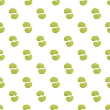 Green soy beans seamless pattern background design Stock Illustration