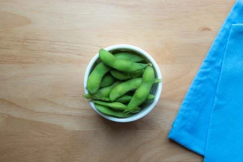 Green soybeans. Stock Photos