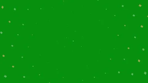 Green space with floating geometric shapes Stock Illustration
