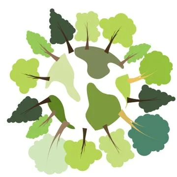 Green space Stock Illustration