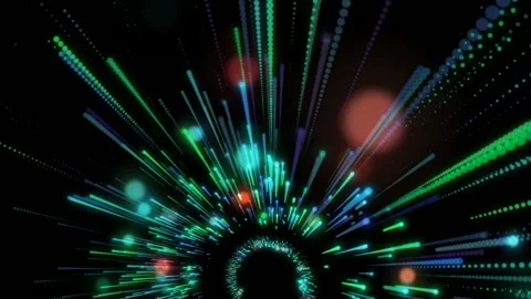 Green Space VJ 3D Loop Stock Footage 158674183