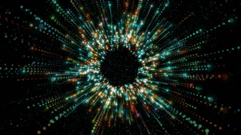 Green Space VJ 3D Loop Stock Footage 158910840