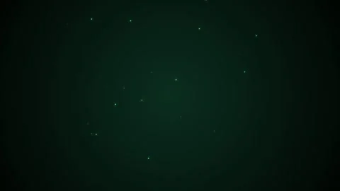 Green sparkle particles float across a dark ambient background Stock-Footage 345860023