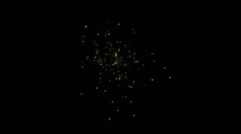 Green Sparks In Slow-Mo - 18 Stock Footage