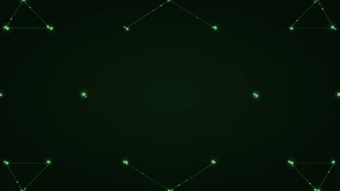 Green Sparse Node Network Smart Office Seamless Loop 4K Stock-Footage 342606659