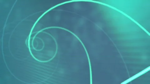 Green speckles fade of into twist Stock Footage