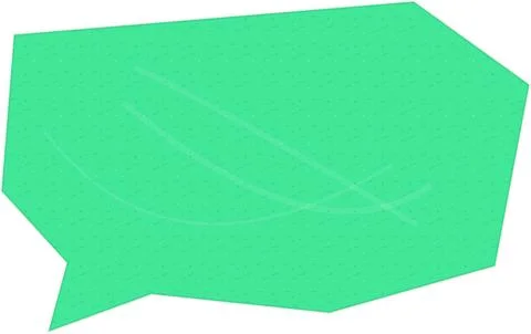 Green speech bubble chat icon Stock Illustration