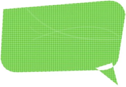Green speech bubble chat icon with tail Stock Illustration