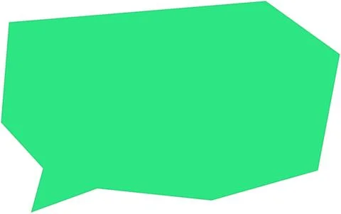 Green speech bubble comment icon イラスト素材