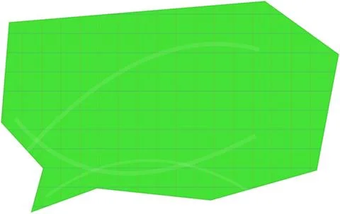 Green speech bubble comment icon Stock Illustration