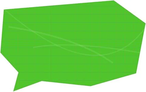 Green speech bubble comment icon Stock Illustration