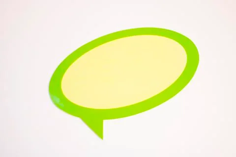 Green Speech Bubble Empty Stock Illustration