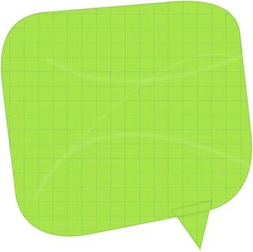 Green speech bubble icon with abstract lines Stock Illustration