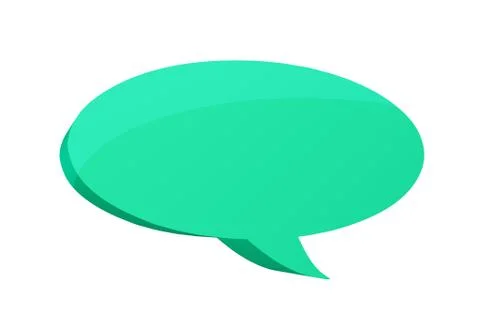 Green speech bubble Stock Illustration