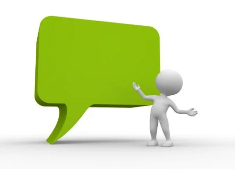 Green speech bubble Illustrazione stock